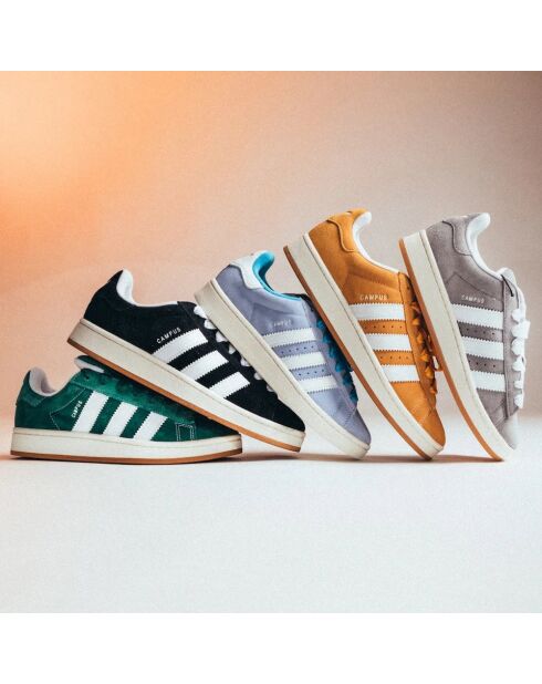 Campus 00s suède sneakers donkergroen/wolkwit