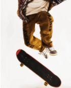 Baskets en cuir suédé Campus 00s gris/blanc