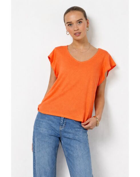 T-Shirt anisia saumon peche