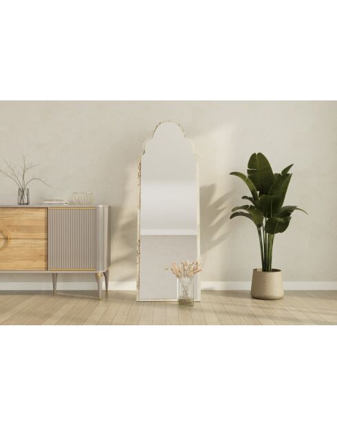 Miroir Şahmaran marbre d'éphèse - 50x160x2,2 cm