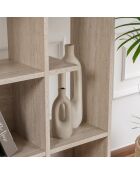 Bibliothèque Manco travertin - 122x188x25,5 cm