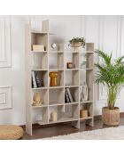 Bibliothèque Manco travertin - 122x188x25,5 cm