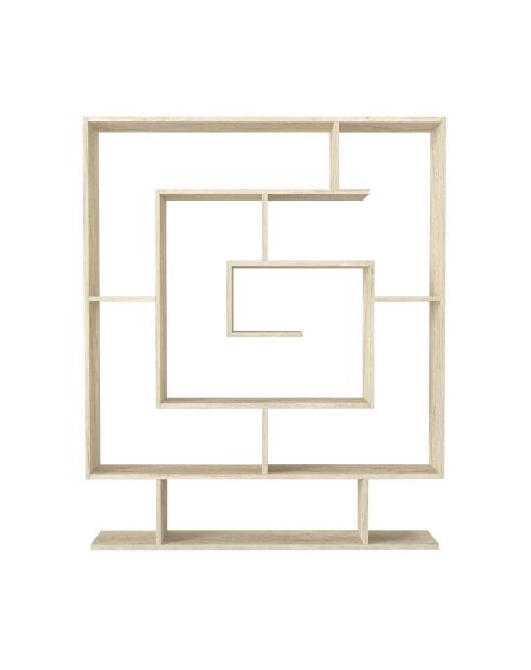 Bibliothèque Sarmasik bois - 124/8x149/4x22 cm