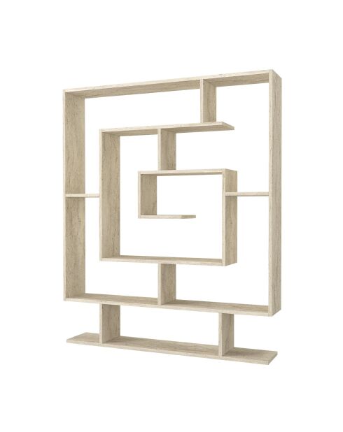 Bibliothèque Sarmasik bois - 124/8x149/4x22 cm