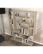 Bibliothèque Sarmasik bois - 124/8x149/4x22 cm