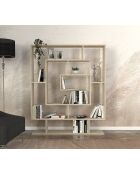 Bibliothèque Sarmasik bois - 124/8x149/4x22 cm