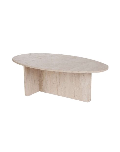 Mesita Orba de travertino - 120x40x65 cm