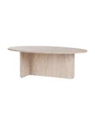 Mesita Orba de travertino - 120x40x65 cm