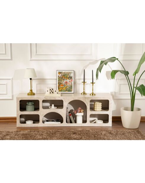 Console Ferlis travertin - 160x51x40 cm