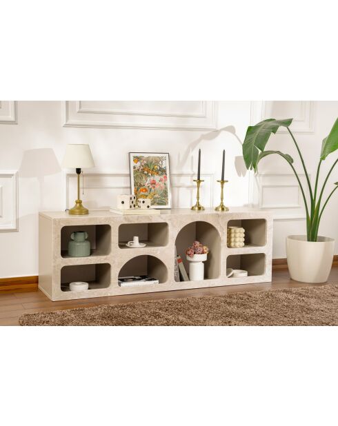 Console Ferlis travertin - 160x51x40 cm