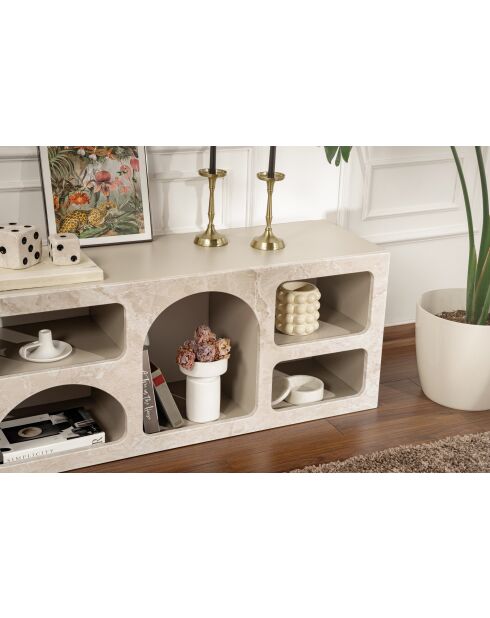 Console Ferlis travertin - 160x51x40 cm