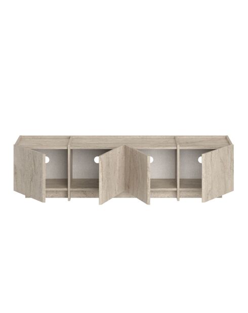 Meuble TV Lowen travertin - 180x46x35 cm