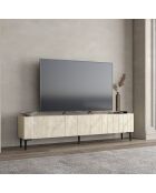Meuble TV Oscar travertin - 180x45x31,4 cm