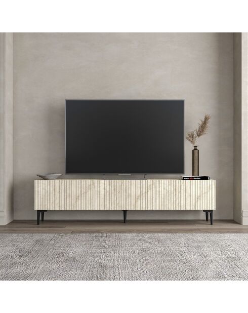 Meuble TV Oscar travertin - 180x45x31,4 cm
