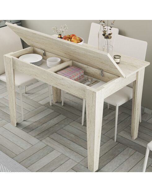 Kiewer Travertin-Küchentisch - 110x75x72 cm