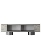 Meuble TV Bohème travertin/argent - 180x50x30 cm