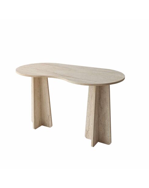 Bureau Infini travertin - 120x75x60 cm