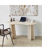 Bureau Infini travertin - 120x75x60 cm