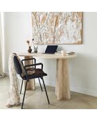 Bureau Infini travertin - 120x75x60 cm