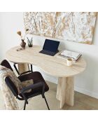 Bureau Infini travertin - 120x75x60 cm