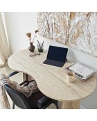 Bureau Infini travertin - 120x75x60 cm