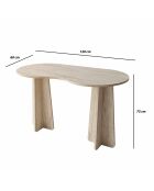 Bureau Infini travertin - 120x75x60 cm