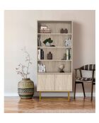 Bibliothèque Laxus Rea traverten - 80x182x36 cm