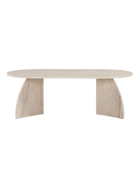 Tavolino Melina in travertino - 120x40x60 cm