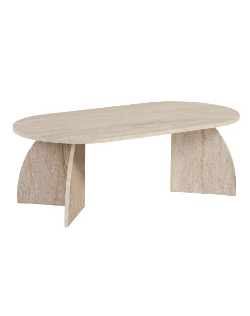 Tavolino Melina in travertino - 120x40x60 cm