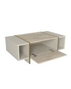 Salontafel Veyron travertijn/zandsteen - 103,8x37,3x60 cm