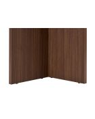 Tavolo da pranzo Sablin travertin/Milano in noce - 180x75x90 cm