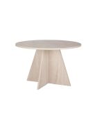 Tavolo da pranzo in travertino Virella - 120x75x120 cm