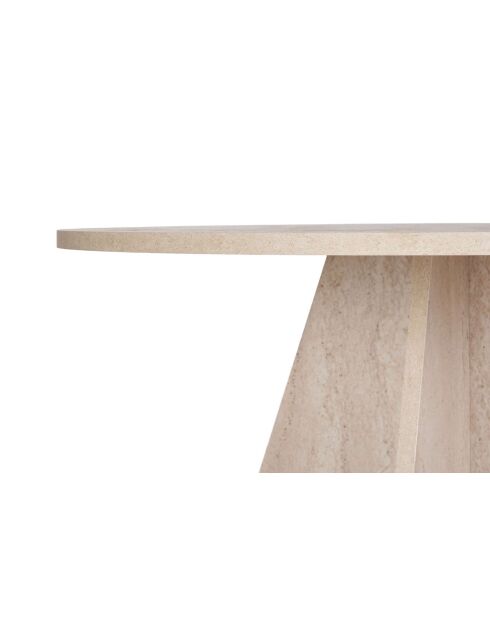 Tavolo da pranzo in travertino Virella - 120x75x120 cm
