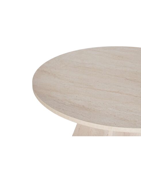 Tavolo da pranzo in travertino Virella - 120x75x120 cm