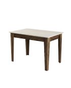 Kiev 895 Küchentisch aus Nussbaum/Travertin - 110x75x72 cm