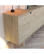 Consola Turan de travertino - 180x80,6x40 cm