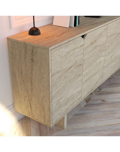 Consola Turan de travertino - 180x80,6x40 cm