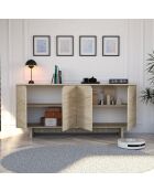 Consola Turan de travertino - 180x80,6x40 cm