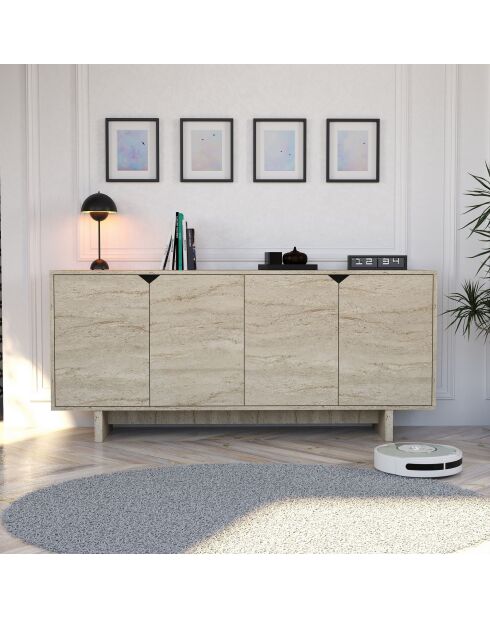 Consola Turan de travertino - 180x80,6x40 cm