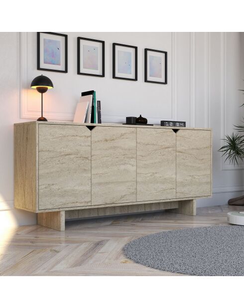 Consola Turan de travertino - 180x80,6x40 cm