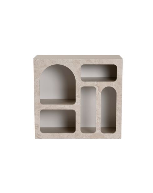 Consolle Lessa in travertino - 80x74x37 cm