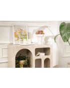 Lessa Travertin-Konsole - 80x74x37 cm