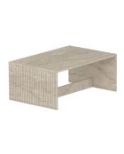 Table basse Lenna travertin - 90x41,4x60 cm