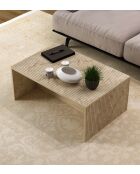 Table basse Lenna travertin - 90x41,4x60 cm