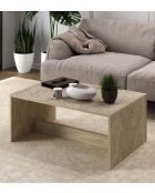 Table basse Lenna travertin - 90x41,4x60 cm