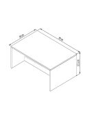 Table basse Lenna travertin - 90x41,4x60 cm