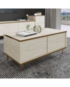 Table basse Imaj travertin - 90x40x45 cm