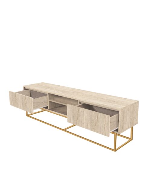 Mueble TV Rodez 180 travertino - 180x50x40 cm