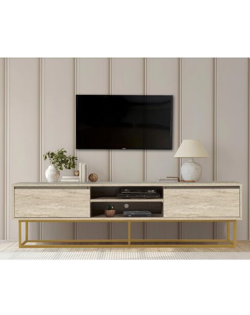 Mueble TV Rodez 180 travertino - 180x50x40 cm
