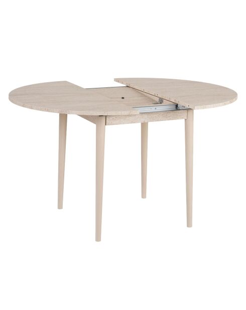 Tavolo da pranzo allungabile Viona Travertin/Rovere - 100x75x100 cm